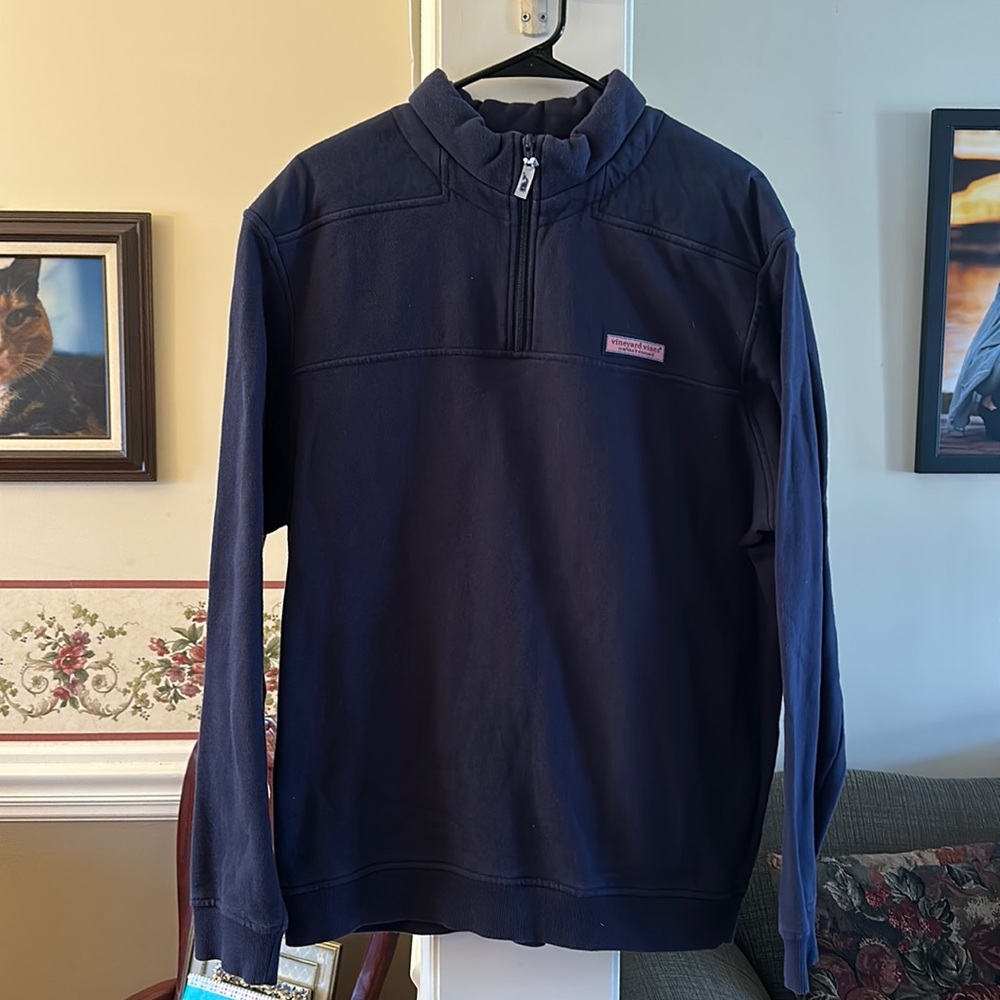 Vineyard Vines Martha’s Vineyard quarter zip navy sweatshirt
